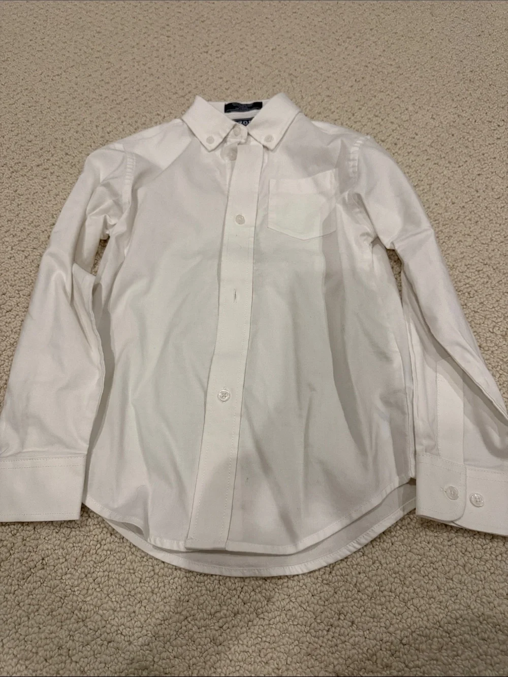 Boy’s Classic White Button-Down Shirt